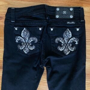 NWOT RARE Girls 16 Black Miss Me Skinny Jeans